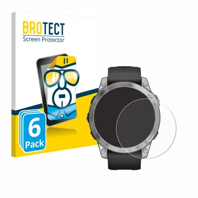 Produktbild von 6x Für Garmin Fenix 7 (47 mm) Schutzfolie BROTECT Displayschutz Display Schutz Folie Klar Transparent