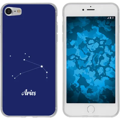 Produktbild von PhoneNatic Case kompatibel mit Apple iPhone 7 / 8 / SE 2020 Silikon-Hülle SternzeichenAries M11