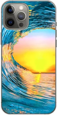 Produktbild von König Design Hülle kompatibel mit Apple iPhone 14 Plus Kunststoff Soft Handyhülle - Handy Case Welle