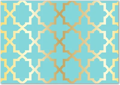 Produktbild von Tulup® Glas-Bild - 100 x 70 - Wandbild aus Glas - Wandkunst - Wandbild hinter gehärtetem Sicherheitsglas - Kunst: modern & klassisch - Arabisches Muster - Gold