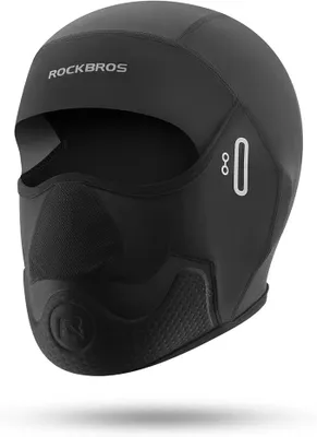 Zdjęcie produktu dla ROCKBROS Kominiarka motocyklowa z wyściółką – kominiarka letnia, osłona twarzy, ochrona przed słońcem, elastyczna