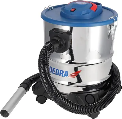 Obrázek produktu pro Průmyslový vysavač na stavební suť, popel, sádru, výkon 1200 W, objem 20l, model DED6594. Pracovní teplota do 40°cm, sací výkon 19 kPa, délka kabelu 3,5m, turbína s otáčkami 26 500/min, objemový průtok