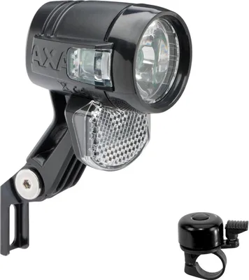 Immagine prodotto di AXA Blueline 30 Faro per e-bike 6V 30 Lux con campanello per bicicletta incluso