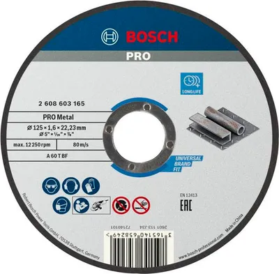 Produktbild von PRO Metal Trennscheibe, 125 x 1.6 x 22.23 mm, gerade