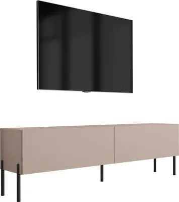 Obrázok produktu pre TV skrinka : karamelovo hnedá, 140 x 52 x 32 cm, čierne nohy