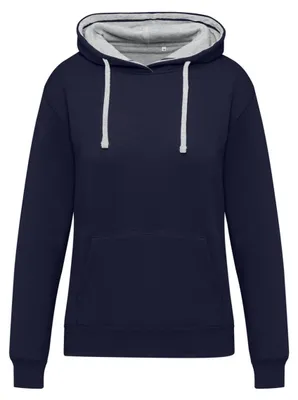 Imagen del producto de SG Originals - Sudadera con capucha para mujer, modelo FK2907 (Talla S) (Azul marino/Color Oxford claro)