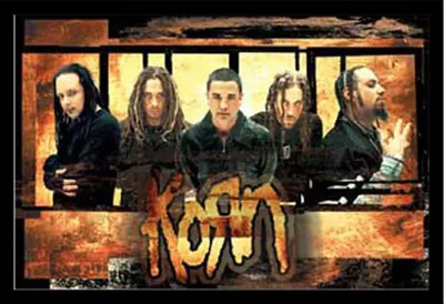 Image de Korn - Poster - Or + cadre interchangeable, Shinsuke® Maxi MDF noir, vitre acrylique