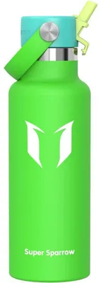 Immagine prodotto di Borraccia in acciaio inossidabile, tazza termica da 500 ml, colore verde mela, a prova di perdite, senza BPA