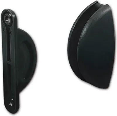 Immagine prodotto di Porta porta Ferma porta Porta Porta Caravan Caravan barca 2 pezzi mezzaluna nera