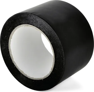 Produktbild von Standard-Bodenmarkierungsband WT-5160, PVC, Schwarz, 75 mm x 33 m
