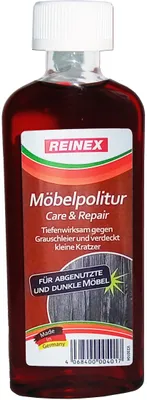 Produktbild von MÖBELPOLITUR 175ml für dunkle Möbel Politur Möbelpflege Pflegemittel (für abgenutzte Möbel)