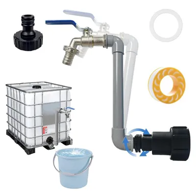 Obrázek produktu pro Solidchoice - Adaptér pro IBC nádrž o objemu 1000 litrů s mosaznou armaturou