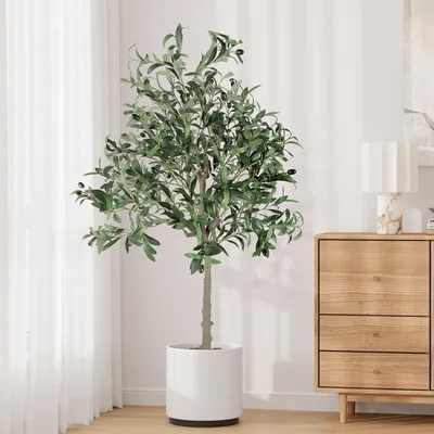 Zdjęcie produktu dla Sztuczny oliwka 150 cm w doniczce do domu i biura