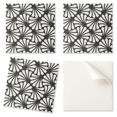 Immagine prodotto di Piastrelle in vinile decorative con elegante motivo a foglie, dimensioni 20 x 20 x 20 cm