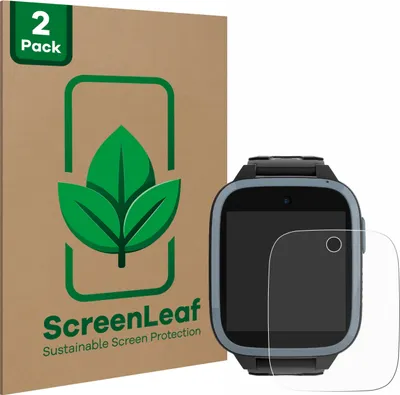 Produktbild von 2x ScreenLeaf Schutzfolie für Xplora XGO3 / Kidzi / Let's Go nachhaltiger Displayschutz Display Schutz Folie Klar Transparent