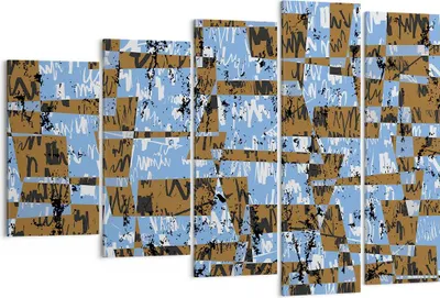 Produktbild von Bild auf Leinwand - Leinwandbild - Abstraktion modern - 150x100cm - Wand Bild - Wanddeko - Leinwanddruck - Bilder - Kunstdruck - Wanddekoration - Leinwand bilder - Wandkunst - EG150x100-3729
