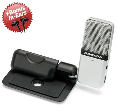 Image de Micro USB compact Samson GO Mic + écouteurs intra-auriculaires offerts
