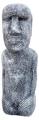 Produktbild von Osterinsel Statue aus Steinguss, frostbeständig bis -30°C