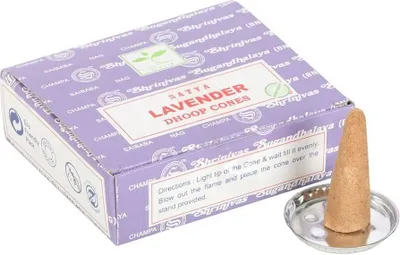 Produktbild von Satya - Räucherkegel, Lavendel 12er-Pack SD6947 (Einheitsgröße) (Braun)