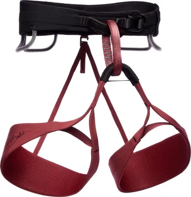 Hüftgurt "Solution WBabsi Edition" von Black Diamond in Rot mit verstellbaren Beinschlaufen.