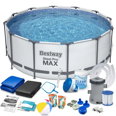 Obrázok produktu pre Basen Ogrodowy Stelaňľowy 427 X 84 Cm Zestaw 17W1 Bestway 56595