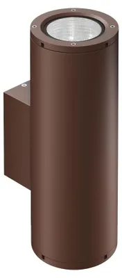 Zdjęcie produktu dla Kinkiet LED Sunset XL Dual 32 cm, przełącznik 16 W, barwa CCT 2700 K/3200 K/4000 K, wykończenie z teksturowanego kortenu IP65 - Beneito & Faure