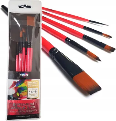 Image de Pinceau ZIELER pour acrylique et huile 5