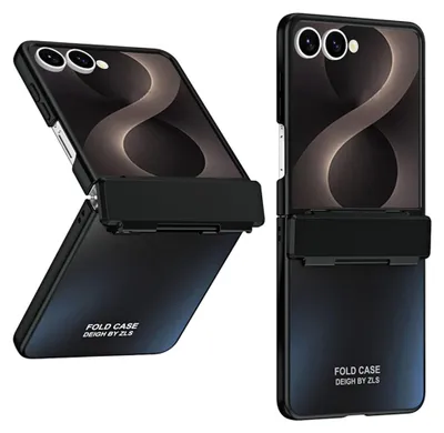 Produktbild von Handy Hülle + 9H Schutzglas für Samsung Galaxy Z Flip8 Scharnier Schutz Schwarz