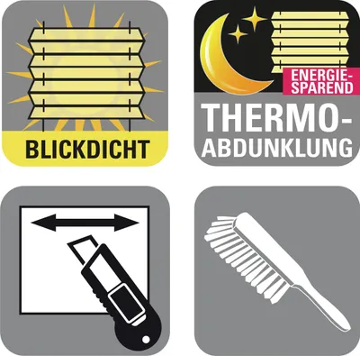 Produktbild von Gardinia EasyFix Plissee weiß Day+Night