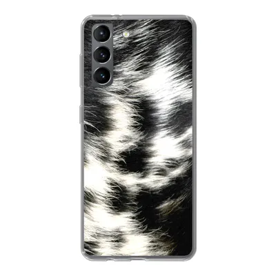 Produktbild von MuchoWow® Handyhülle Schutzhülle Hülle für Samsung Galaxy S21 Die Kuhhaut einer Langhornkuh Silikon Softcase Handy Hülle - Softcase