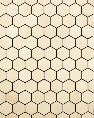 Produktbild von Dekorfliesen Hexa S aus Espenholz, 1,25 m²