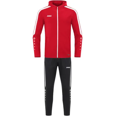 Produktbild von JAKO Kinder Trainingsanzug Polyester Power mit Kapuze, Farbe:rot, Größe:164