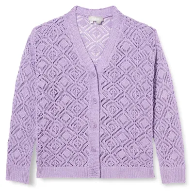 Zdjęcie produktu dla LEOMIA Damski sweter kardigan, model 10426983-LE02, kolor fioletowy, rozmiar XXL
