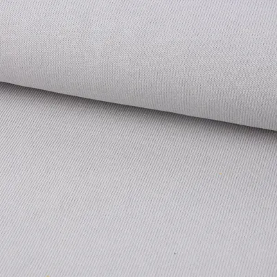 Produktbild von Strickstoff Meterware Baumwollstrick Bekleidungsstoff hellgrau 1,60m
