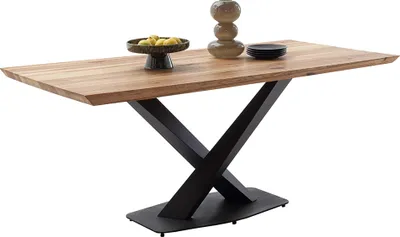Produktbild von Esszimmer Tisch 160x90 cm in Eiche massiv geölt - GLINA-06