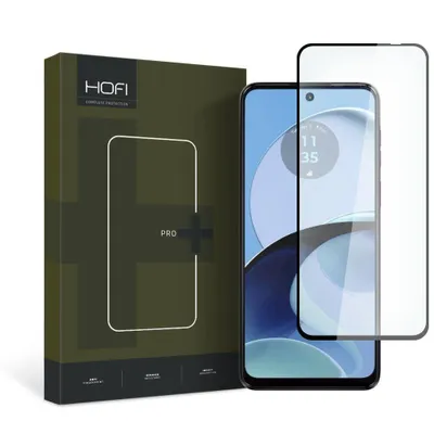 Obrázok produktu pre Tvrden sklo na Motorola Moto G14 Hofi Pro+ 9H celotvrov ierne