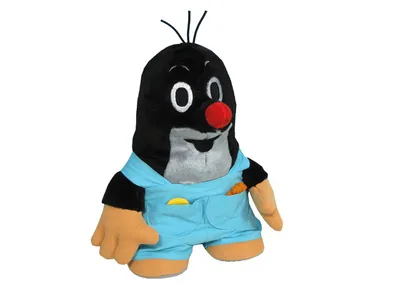 Image de Figurine en peluche La petite taupe, avec pantalon, taille 35 cm