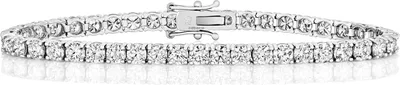 Image de Bracelet Tennis Femme Or Blanc 750/1000 et Diamant Brillant 10.50 Carat HI - I1 - 18cm, 14 Grammes; TRS21406