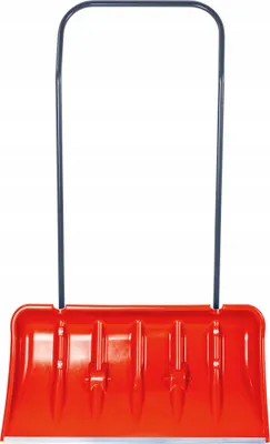 Produktbild von KADAX Schneeschaufeln "Cances", breite Schneeschieber mit Rädern, Schaufel mit Metallgriff, Rot