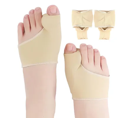 Produktbild von Zehenspreizer Hallux Valgus Korrektor 2er Set Zehenkorrektor verstellbar atmungsaktiv Stoff Fußkorrektur für Damen Herren Alltag