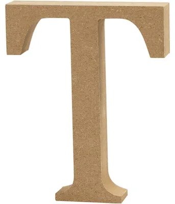 Produktbild von Buchstabe, T, H: 13 cm, Stärke: 2 cm, 1 Stck.