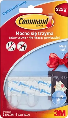 Immagine prodotto di Ganci adesivi trasparenti Command 2 pz