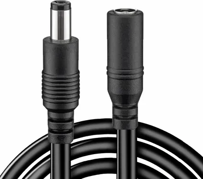Produktbild von N47C DC Strom Verlängerungskabel 10 m – 5,5×2,1 mm Stecker auf Buchse, 12 V Netzteil Kabel für LED, Kamera, Router