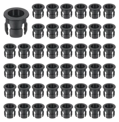 LED-Halter 5 mm, 100 Stück, schwarz, Kunststoff, Panel-Clip
