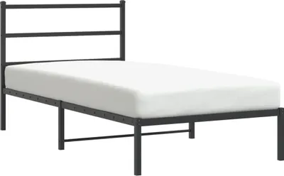 Imagen del producto de Estructura de cama con cabecero de metal, color , 107x203 cm (vidaXL)