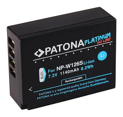 Produktbild von PATONA 1279, Fujifilm, 1140 mAh, 7,2 V, Lithium-Ion (Li-Ion)