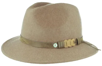 Balke weicher Outdoor-Hut mit Fransengarnitur Lederoptik in beige