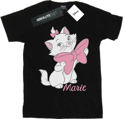 Image de Disney - T-shirt "Aristocats Bow" pour femme BI18006 (5XL) (Noir)