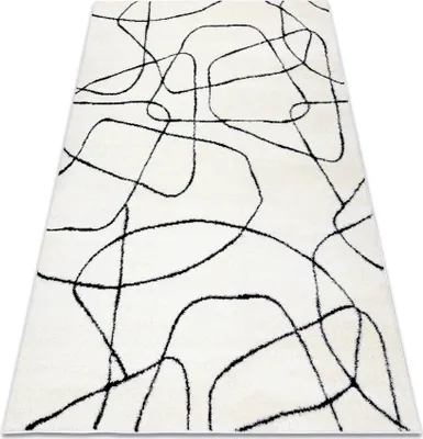 Produktbild von Modern Teppich MODE 8522 Abstraktion creme / schwarz  beige 180x270 cm
