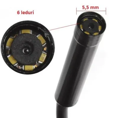Obrázok produktu pre Endoskopická kamera AutoInspekcyjna iUni EE10, 10 metrov, vodeodolná